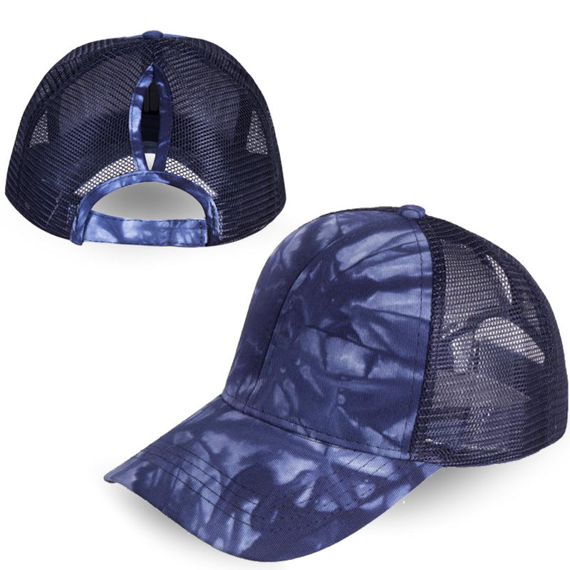 Wholesale Acid Wash Ponytail Baseball Cap