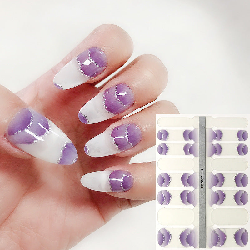 Pegatinas De Arte De Uñas Multicolor Degradado De Plástico Al Por Mayor