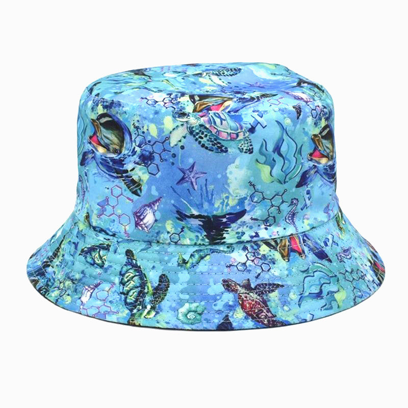 Wholesale Polyester New Chrysanthemum Printing Fisherman Hat