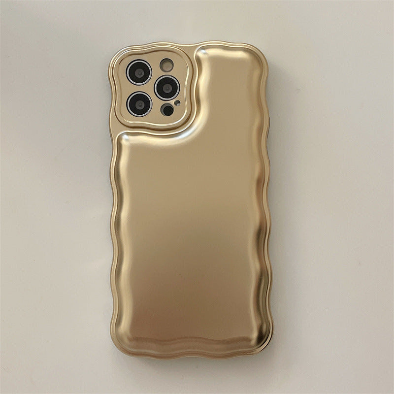 Wholesale Electroplating Wave Pattern Air Cushion Plastic Phone Case