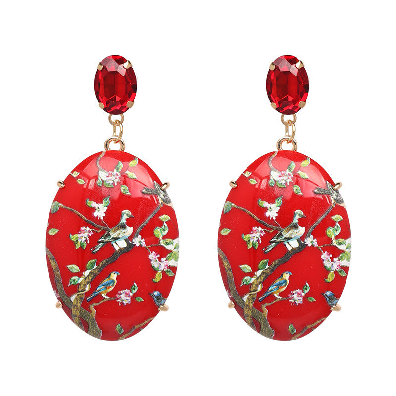 Wholesale Floral Acrylic Earrings