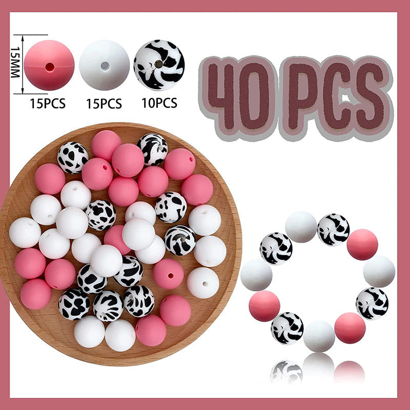 Cuentas de decoración de vacaciones de silicona al por mayor