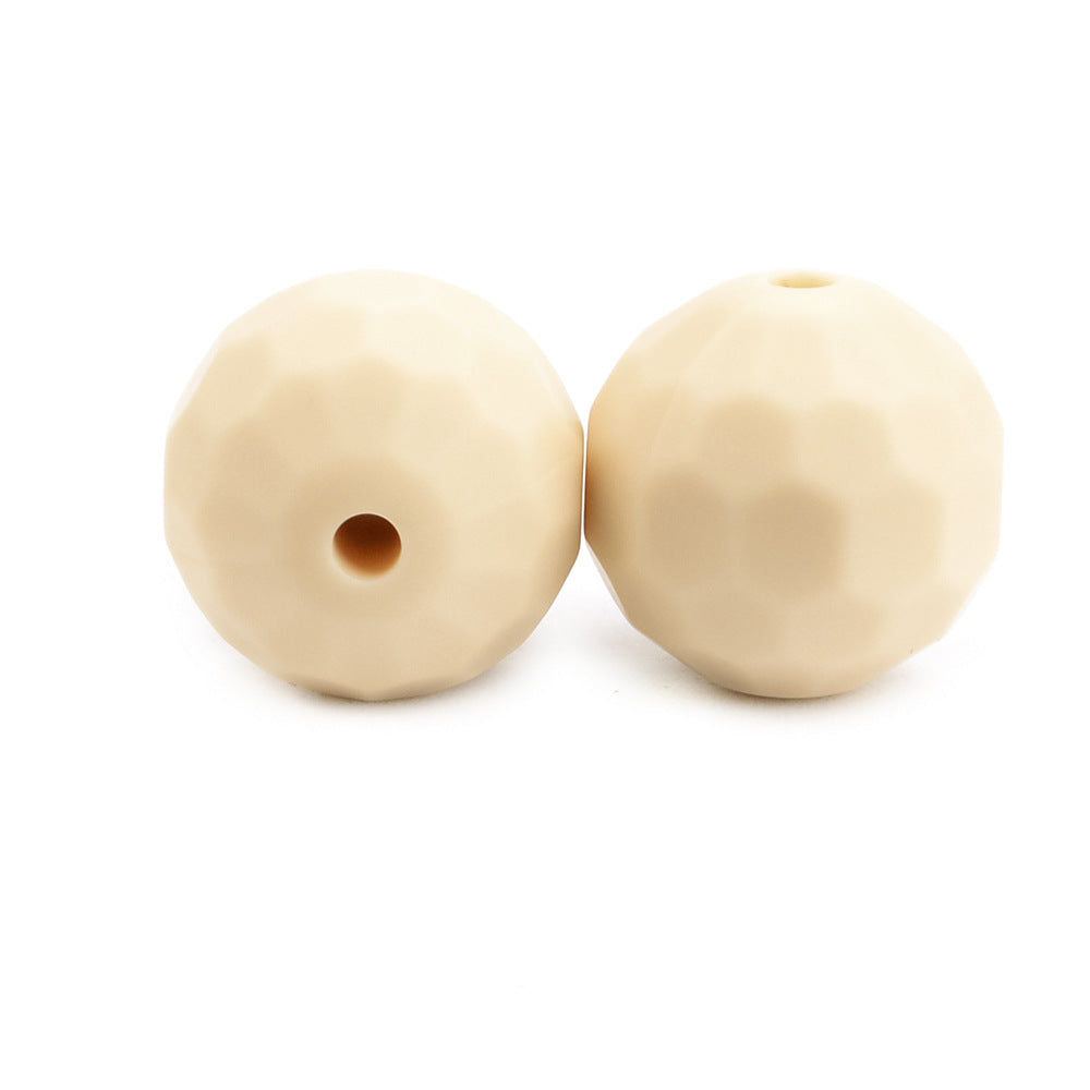 Venta al por mayor, 12/15MM, 100 Uds., cuentas redondas de silicona hechas a mano para niños DIY Macaron