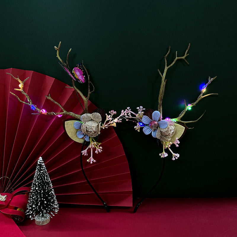 Diadema De Resina De Astas De Navidad al por mayor