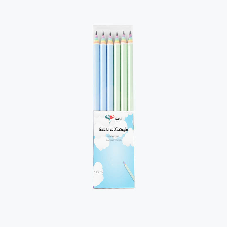 Wholesale 12 Pack Paper Rainbow Pencils