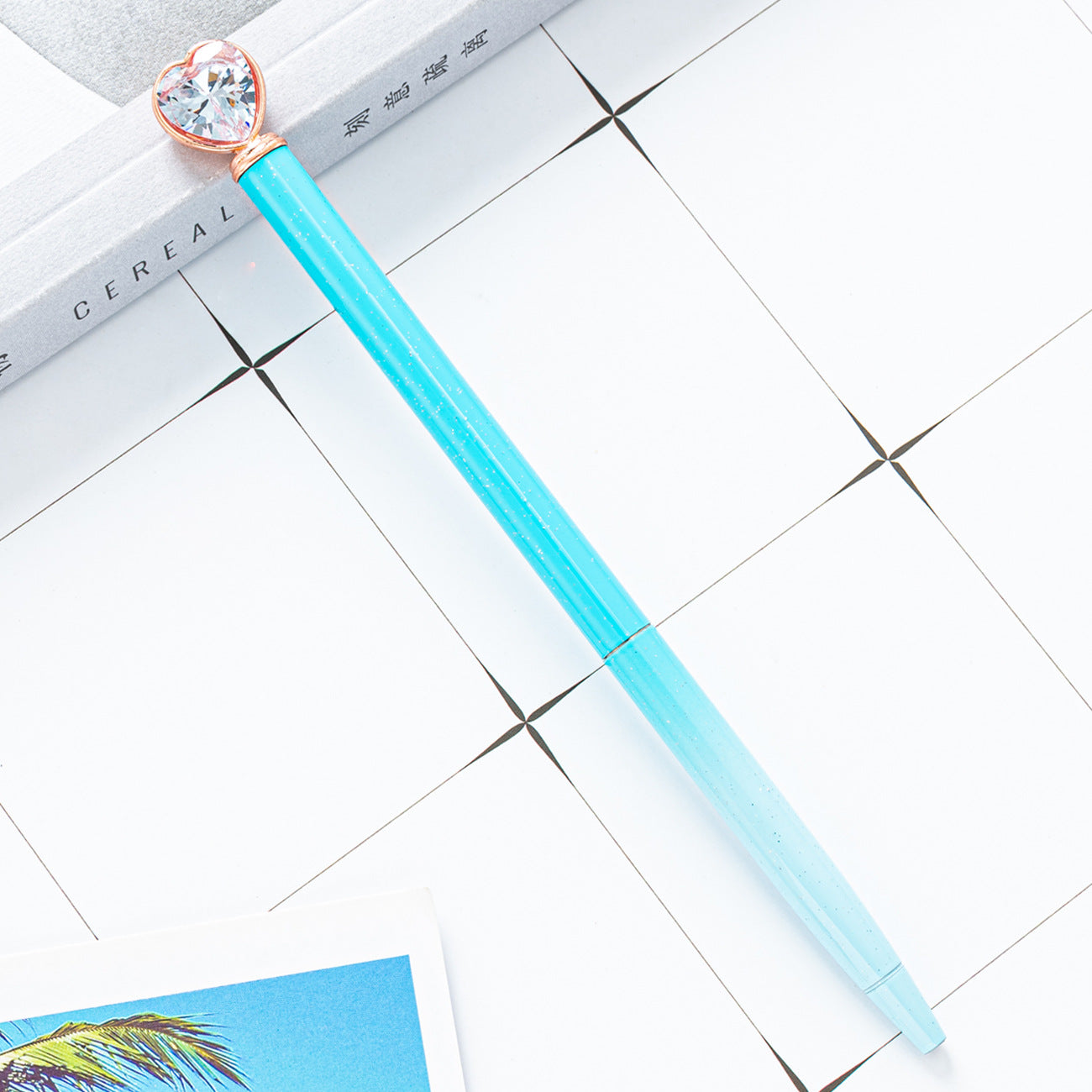 Bolígrafo De Metal Con Diamante De Corazón al por mayor