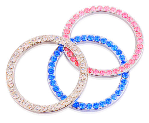 Wholesale Car Start Button Diamond Decoration Ring