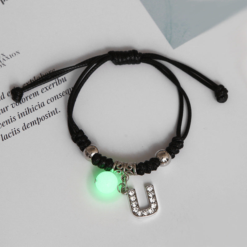 Pulsera Luminosa De Alfabeto Inglés De Aleación al por mayor