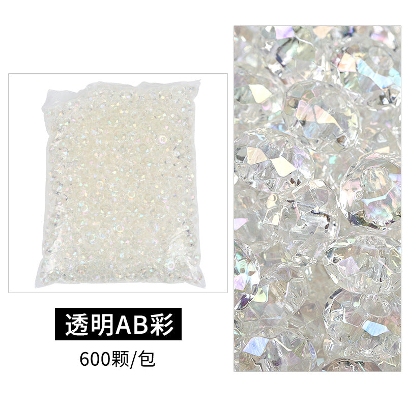 Wholesale Solid Color Color Flat Round Plastic Beads 100pcs