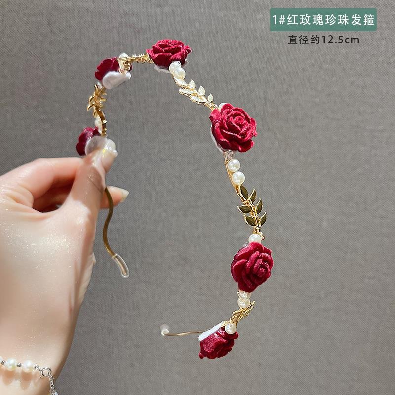 Wholesale Rose Pearl Mixed Headband
