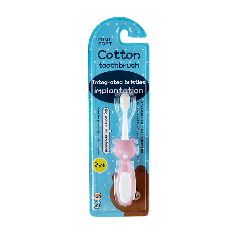Wholesale Single Pack PP Cartoon Elephant Soft Hair Baby Toothbrush