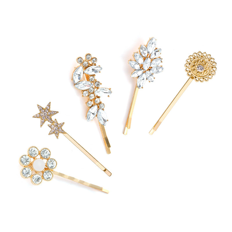 Wholesale Sunflower Star Leaf Alloy Hairpin