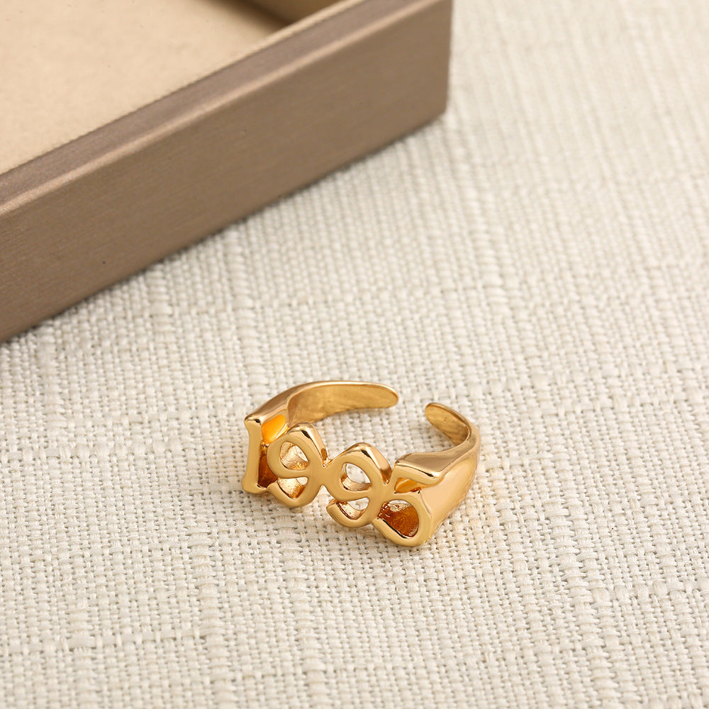 Wholesale Digital Year Alloy Rings