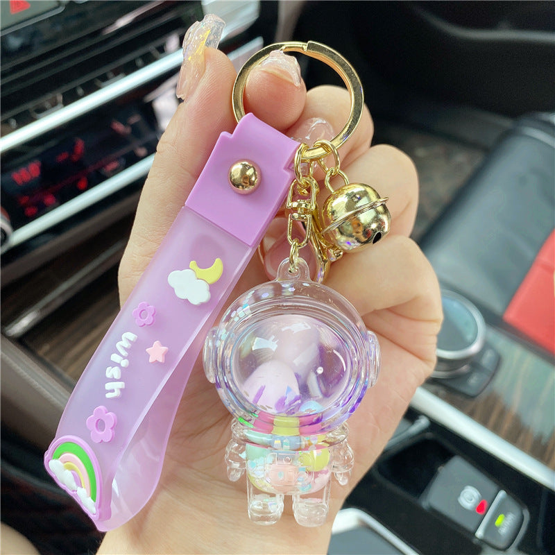 Wholesale Acrylic Liquid Astronaut Creative Keychain