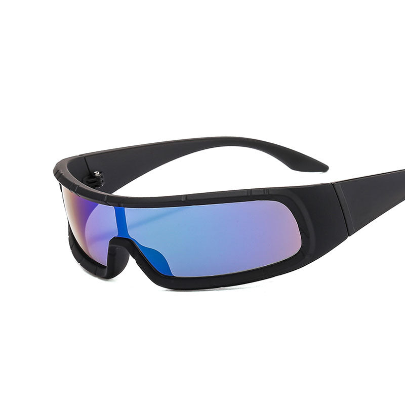 Wholesale One-piece Sports Cycling Colorful PC Sunglasses