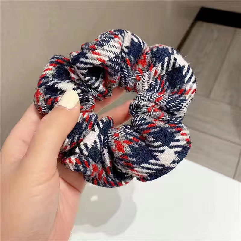 Wholesale Plaid Large Intestine Fabric Hairpins