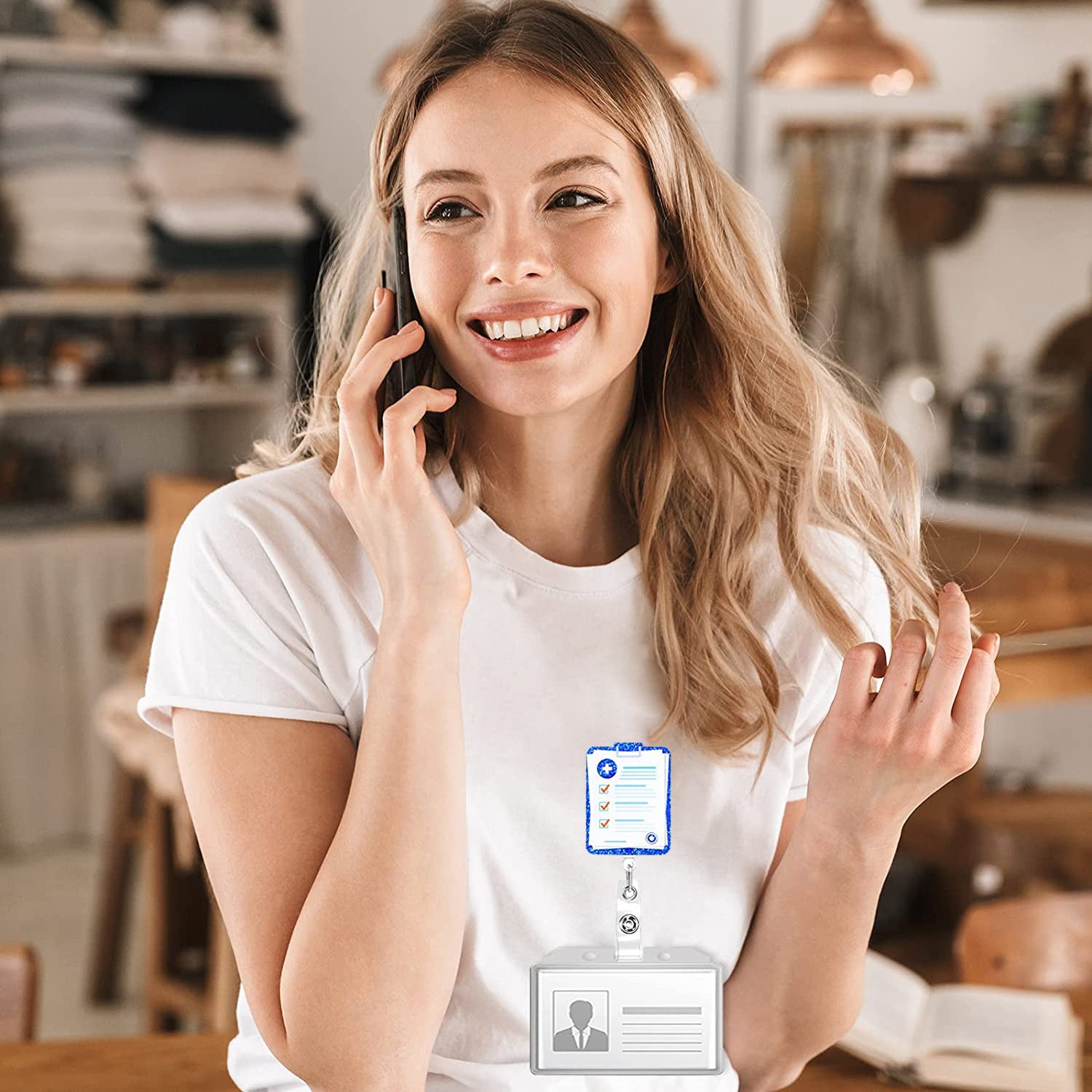 Wholesale Doctor Nurse Retractable Acrylic Keychains