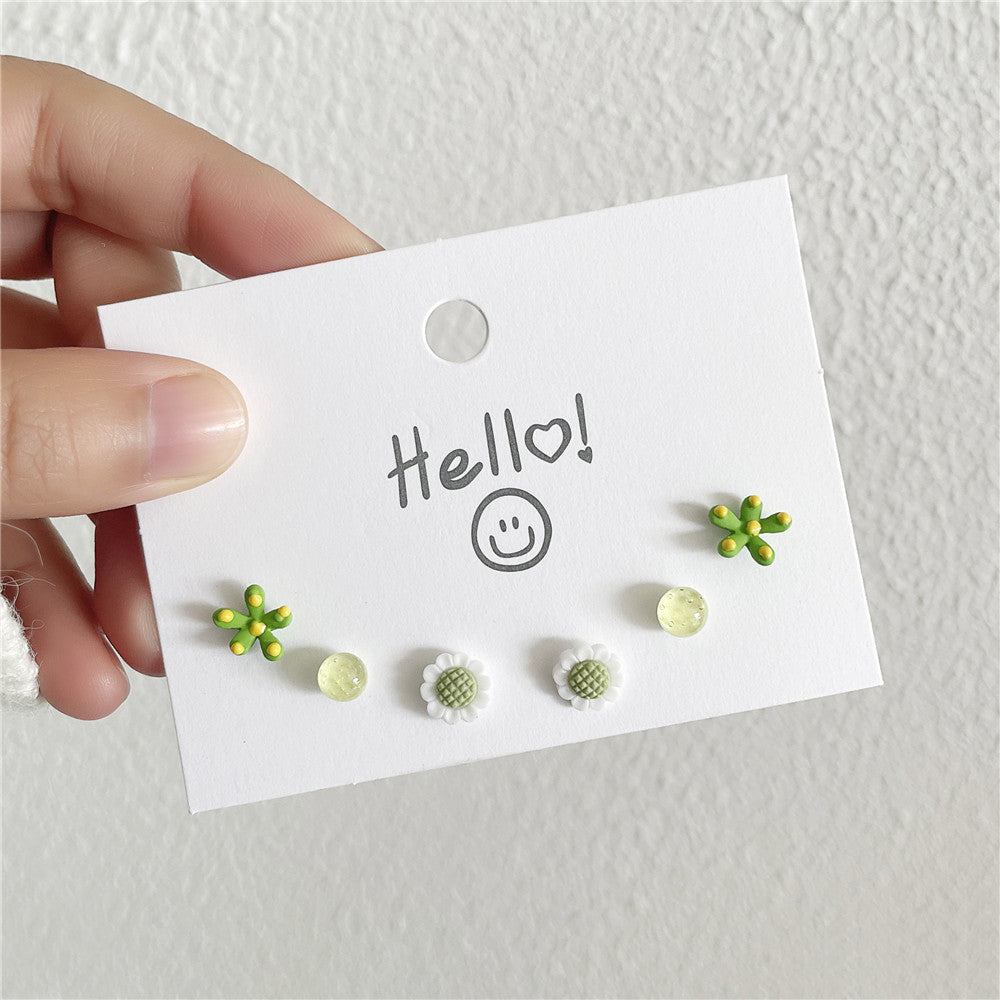 Juego De Pendientes De Aleación De Corazón De Pata al por mayor