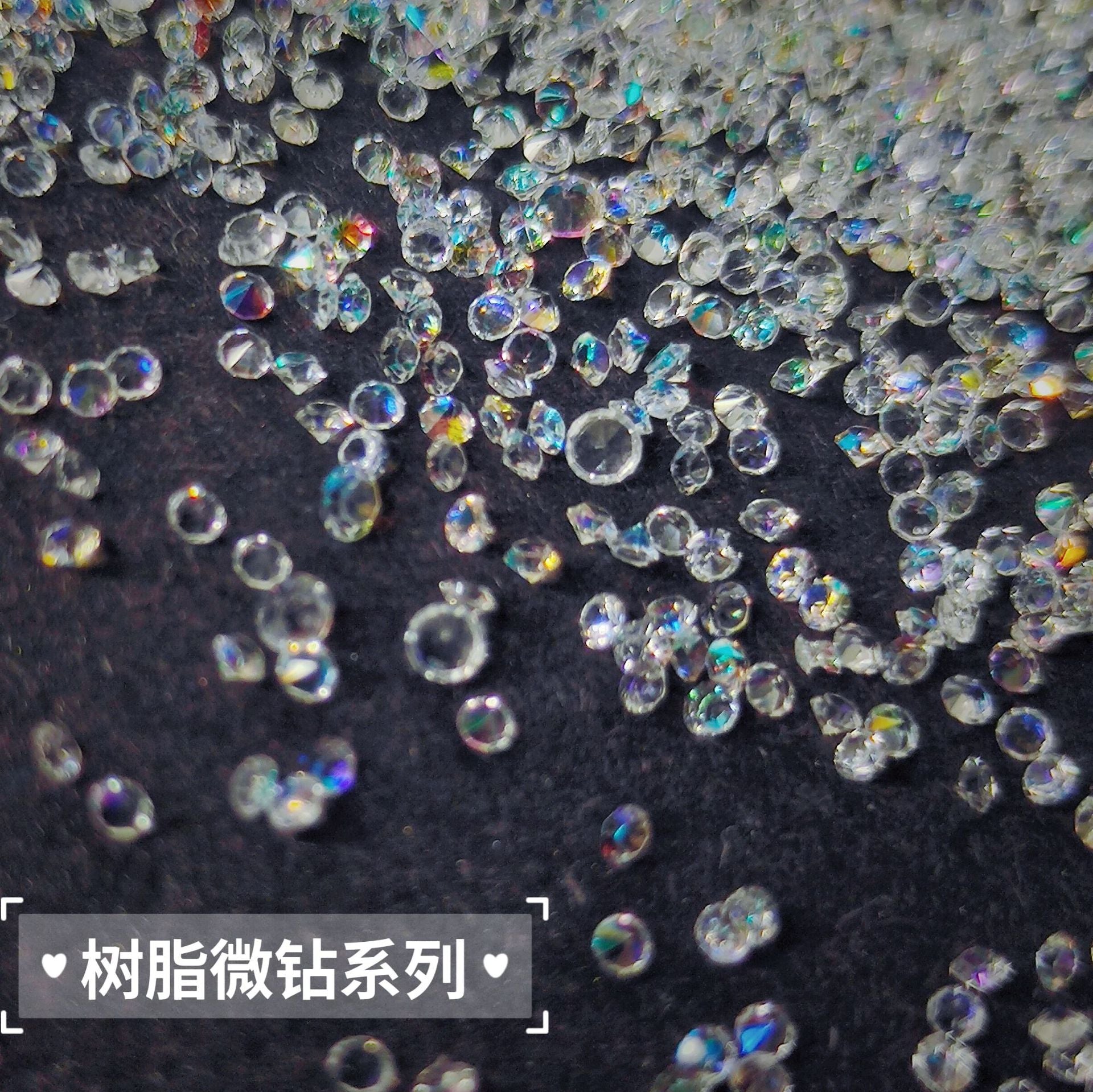 Wholesale Resin Small Diamond Crystal Multi-color Boxed