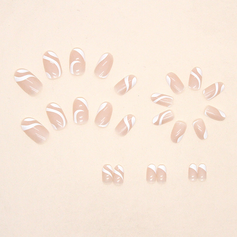 Wholesale Resin White Ribbon Nail Art