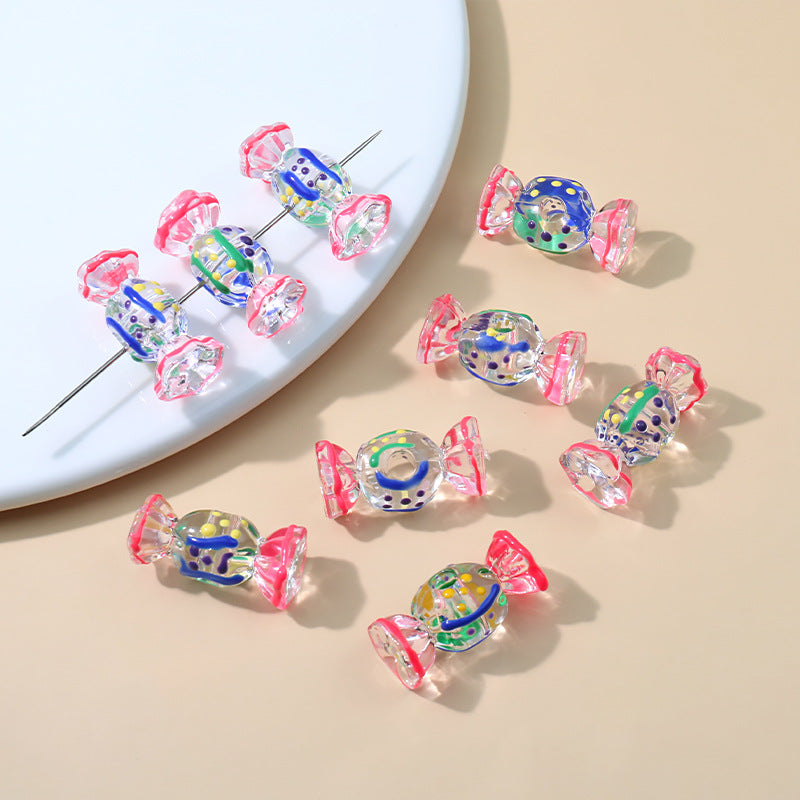 Al por mayor lindos accesorios de joyería de joyas para goteo de aceite pintado a mano