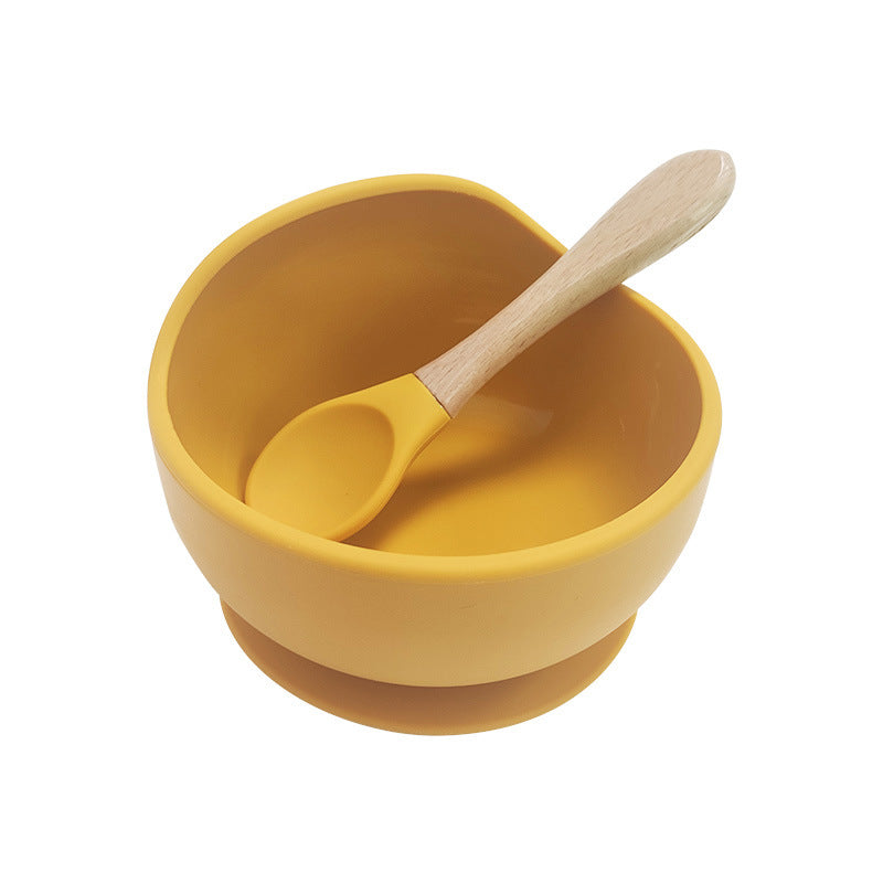 Wholesale Baby Bowl Spoon Set Baby Supplies Silicone