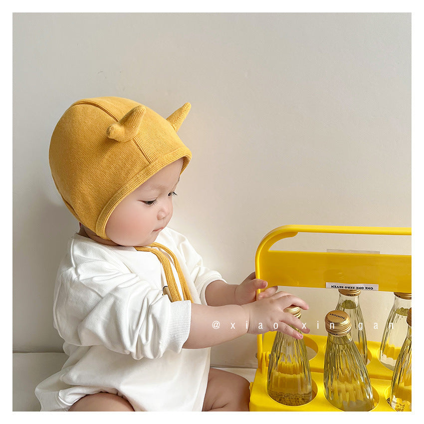 Wholesale Cotton Baby Ear Protector Autumn Winter Boneless Hat
