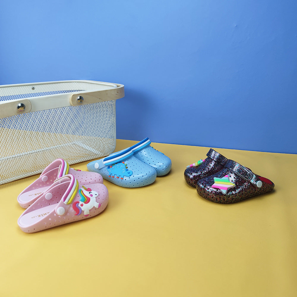 Sandalias de plataforma no deslizantes para niños de PVC para la plataforma de PVC