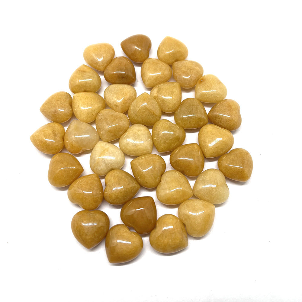 Wholesale 50PCS 15*15*9mm Small Heart Natural Stone Beads