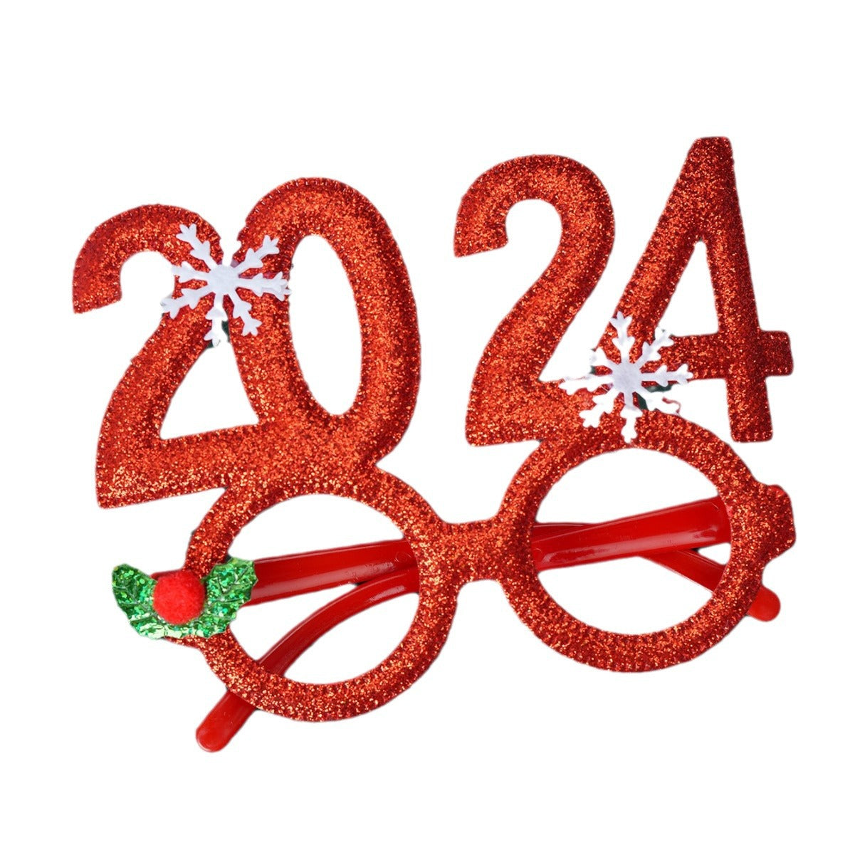 Wholesale 2024 New Year’s Eve Christmas Decorative Fabric Glasses Frames