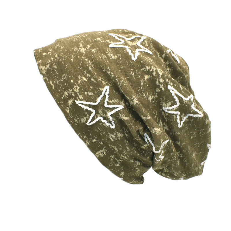 Wholesale Cotton Five-pointed Star Print Beanie