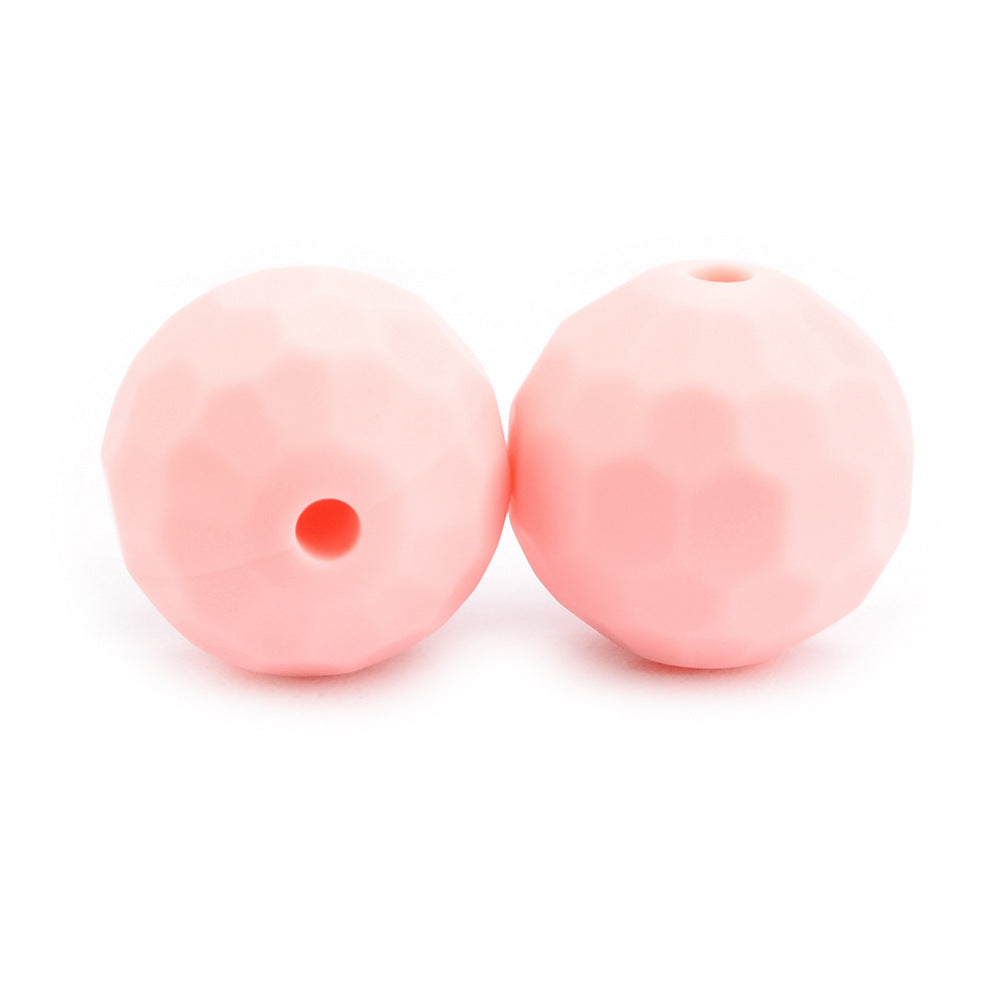 Venta al por mayor, 12/15MM, 100 Uds., cuentas redondas de silicona hechas a mano para niños DIY Macaron