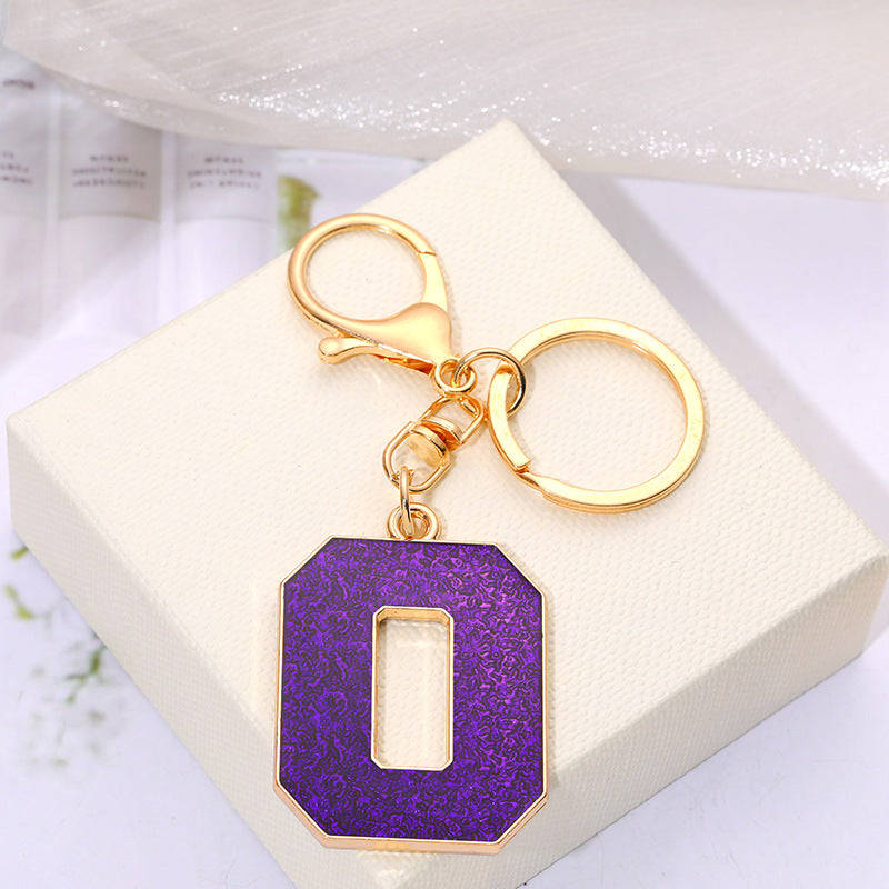 Wholesale Creative Alloy Jewelry 26 English Alphabet Keychain