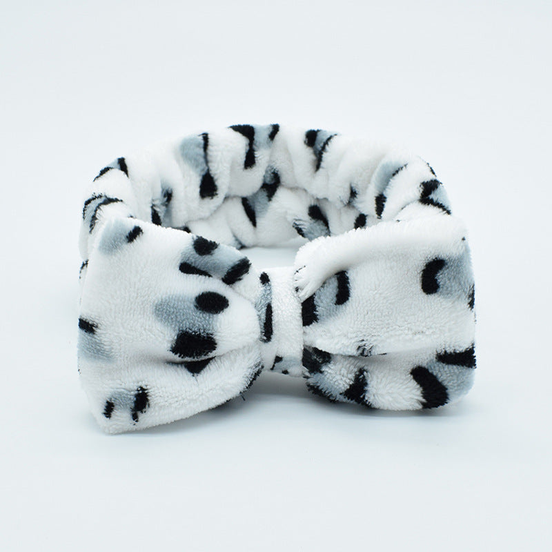 Wholesale Plush Leopard Fabric Headband