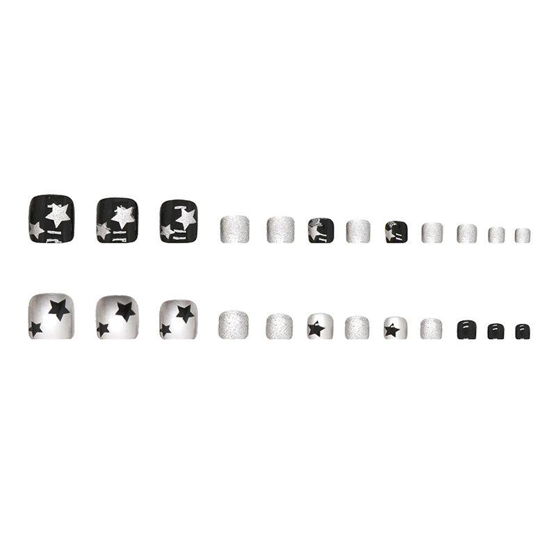 Wholesale Plastic Flash Star Wearable Toenails