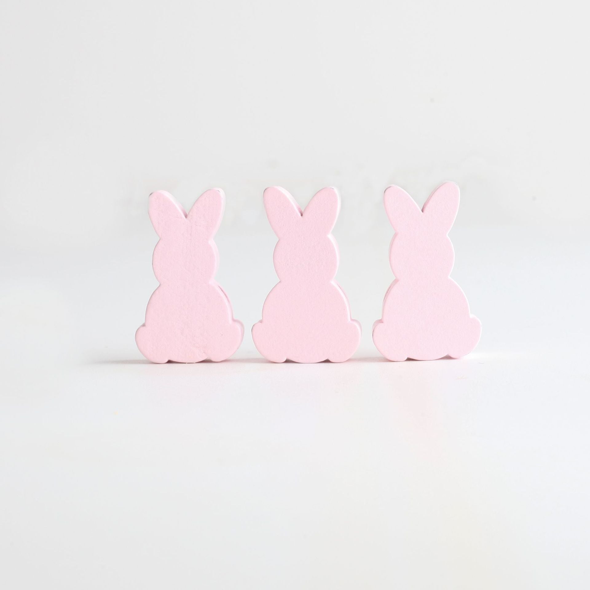 Wholesale 10PCS Easter Bunny 3*2*0.8CM Wooden Beads