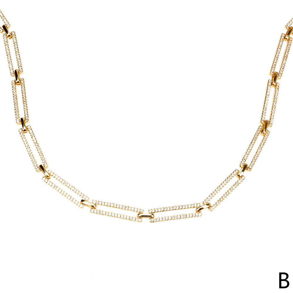 Venta al por mayor MOM Collar de cobre con incrustaciones de diamantes plegados para el día de la madre