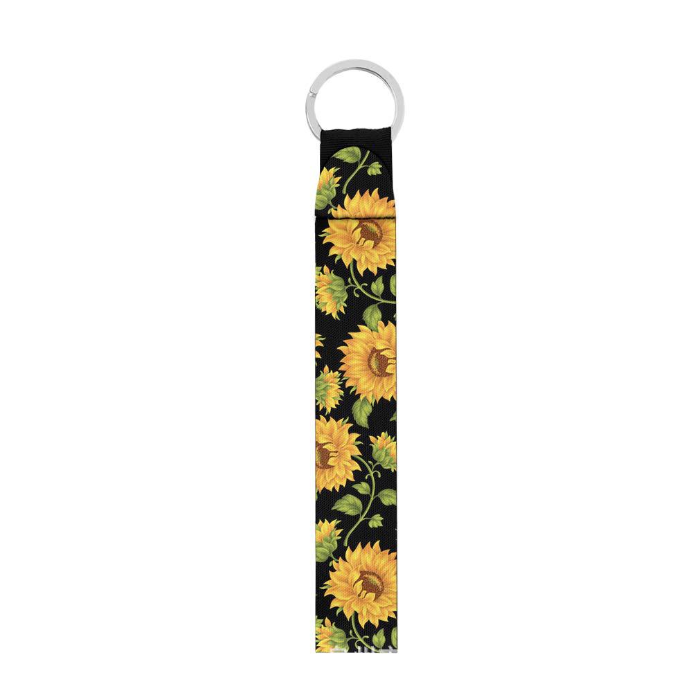 Wholesale Ribbon Sunflower Lanyard Keychain