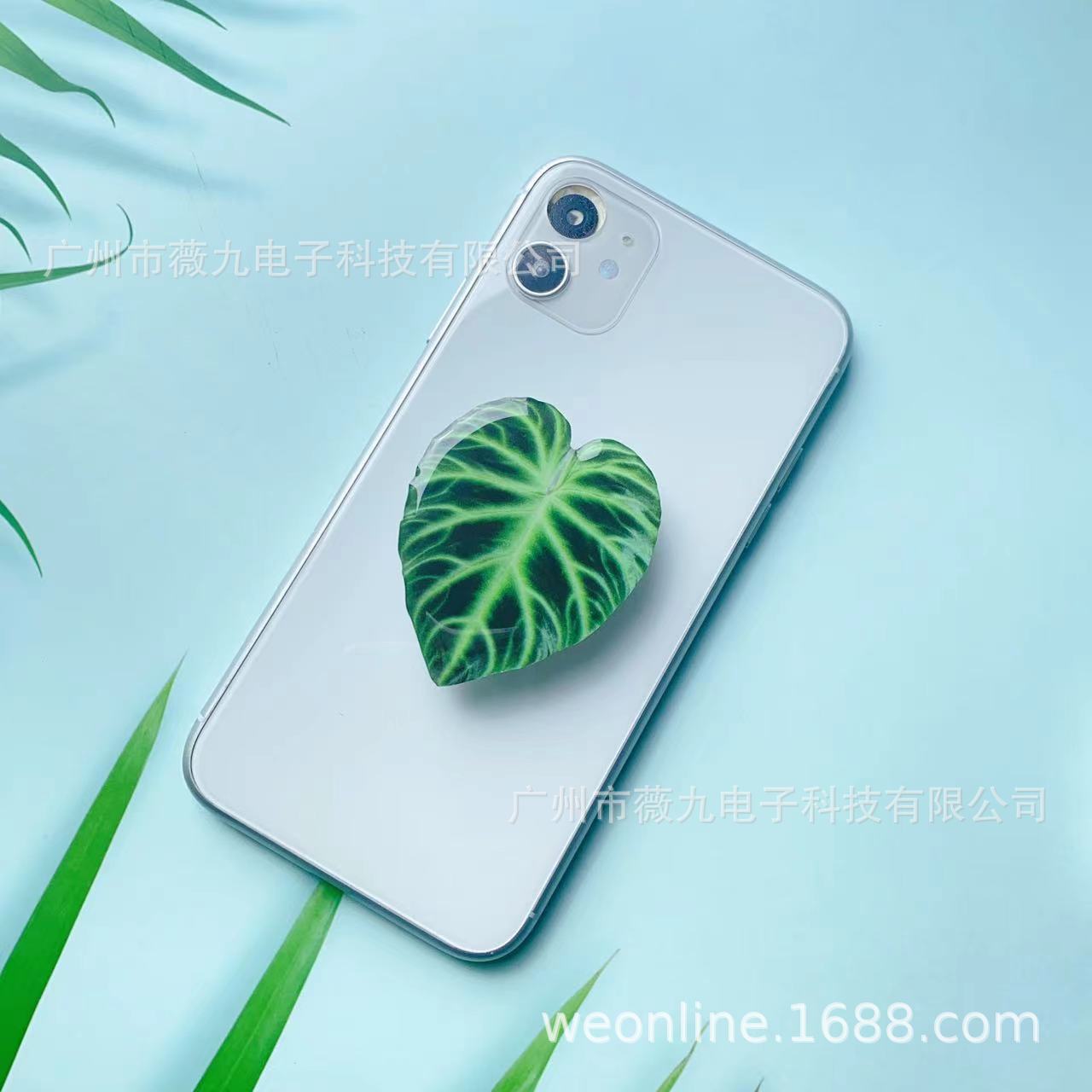 Titular de bolsa de aire para teléfono móvil de hoja acrílica con forma de epoxi al por mayor