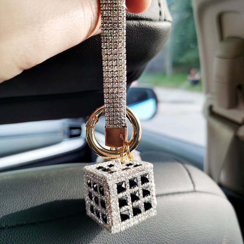 Wholesale Rubik's Cube Diamond Keychain