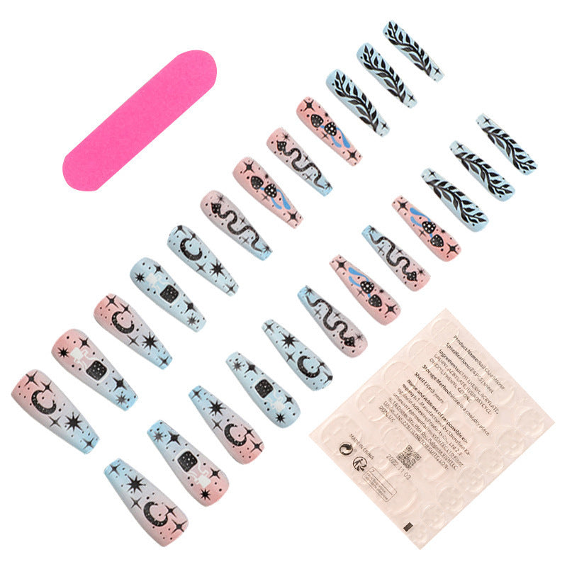 Venta al por mayor de uñas portátiles de plástico esmerilado en polvo azul degradado