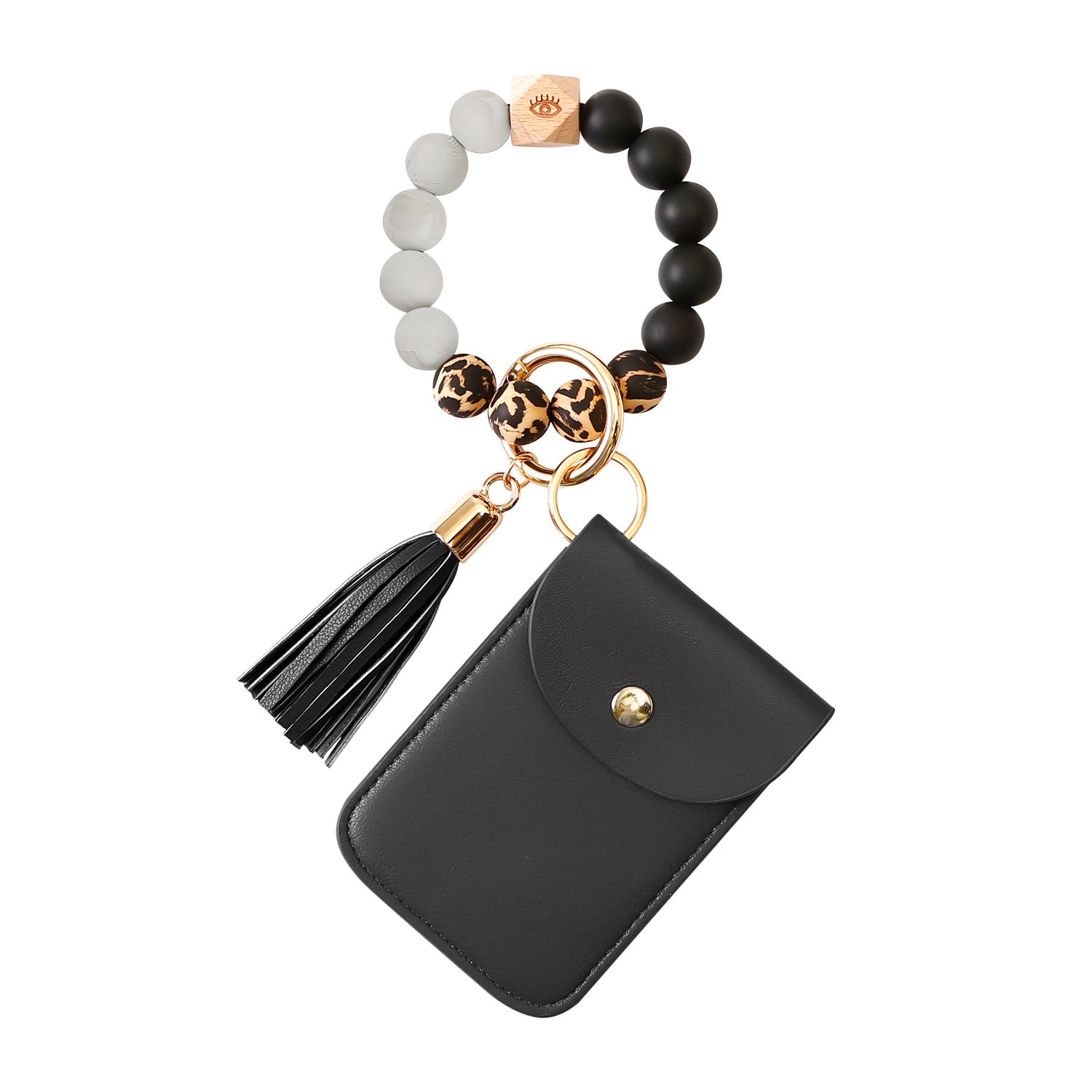 Wholesale Change Card Bag Personalized Bracelet PU Key Chain