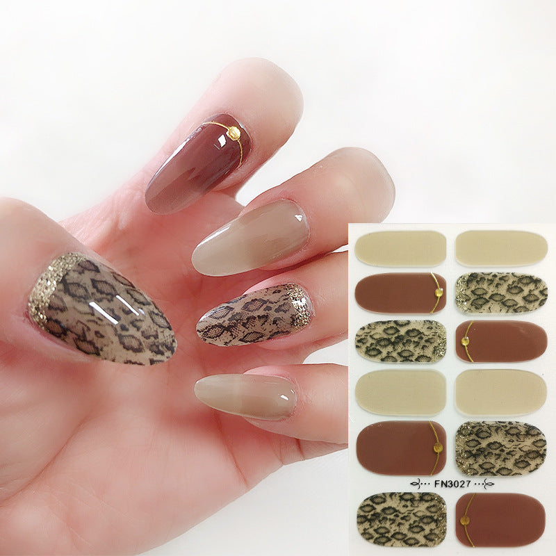 Wholesale Plastic Leopard Nail Art Stickers