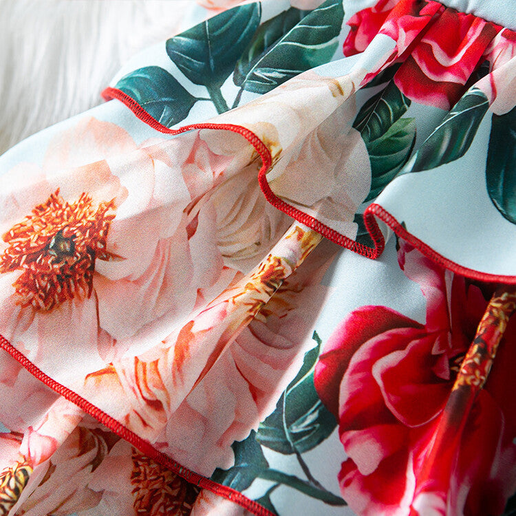 Wholesale Little Girl Cotton Chiffon Dress Baby Clothes