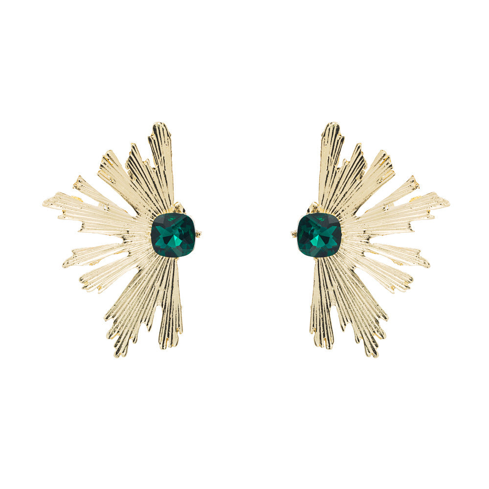 Aretes De Aleación Con Tachuelas De Diamantes De Múltiples Capas al por mayor