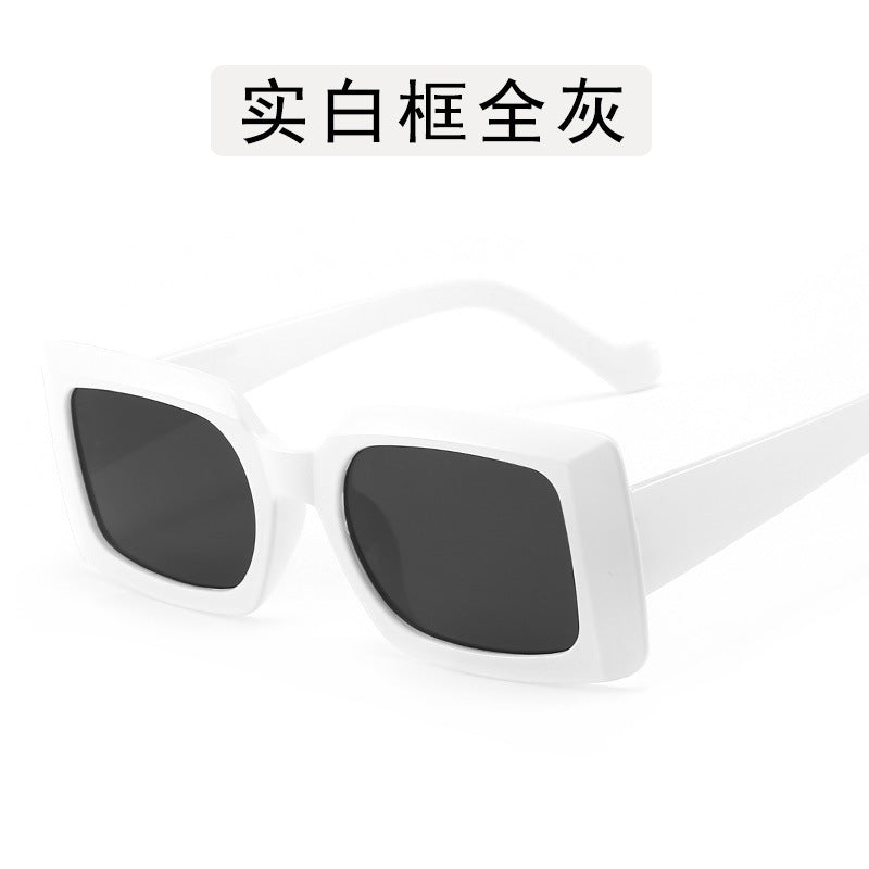Wholesale PC Square Jelly Color Big Frame Sunglasses