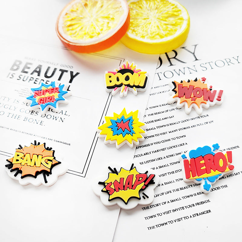 Wholesale 100PCS Cartoon DIY Silicone Shoe Buckle