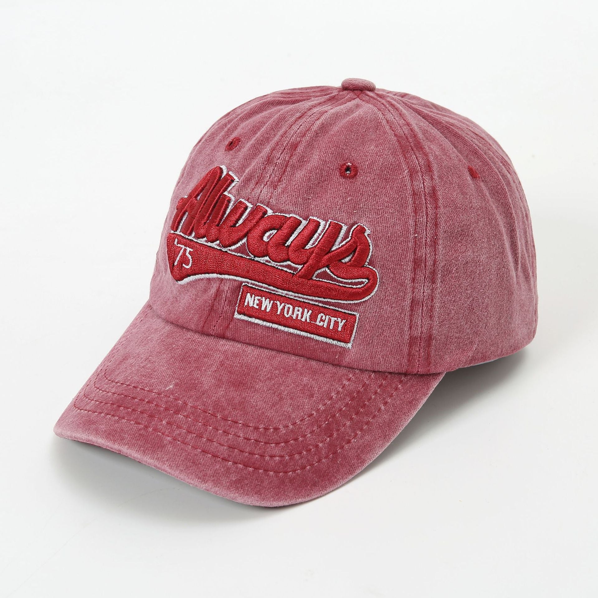 Wholesale Cotton Polyester Denim Letter Embroidery Cap