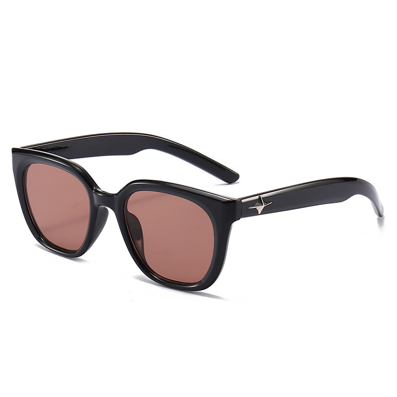 Wholesale Minimalist Retro Black Small Frame PC Sunglasses