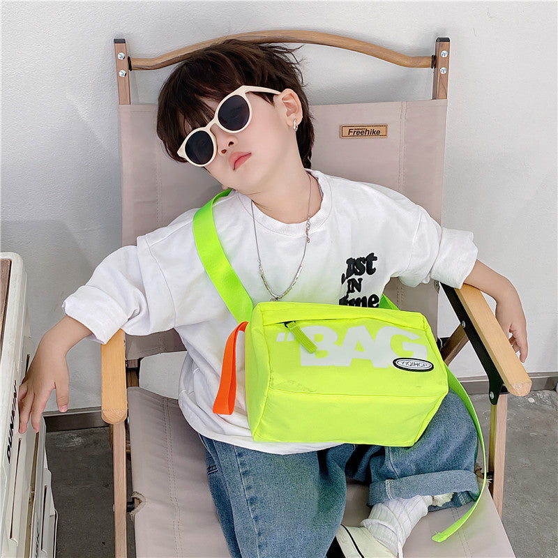 Wholesale One Shoulder Messenger Polyester Kids Bag